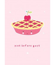 Kaart "pies before guys" a...