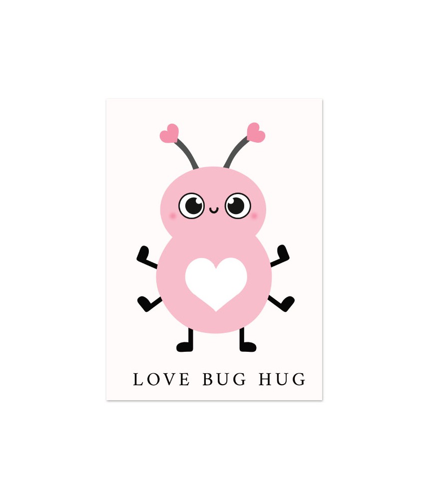 Kaart love bug hug