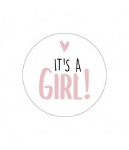 Stickers rond it's a girl!