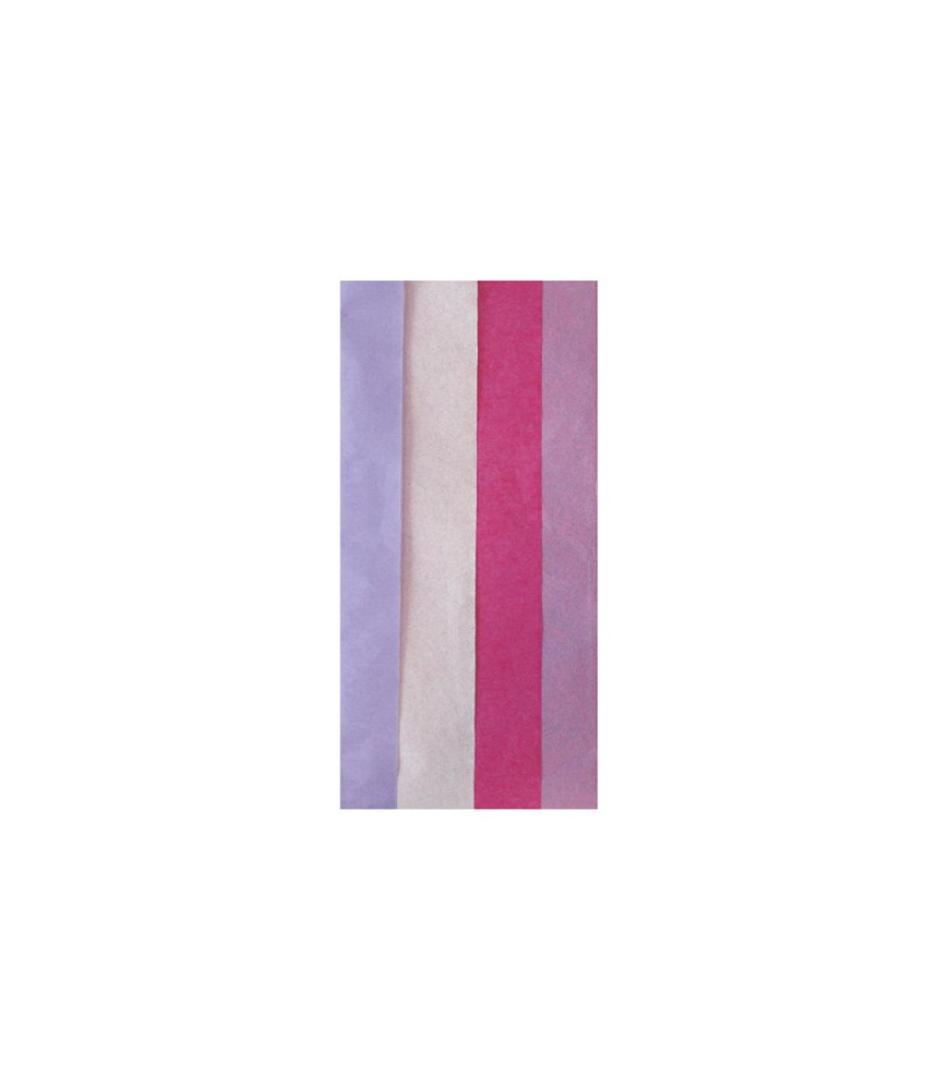 Zijdevloei papier roze mixkleuren