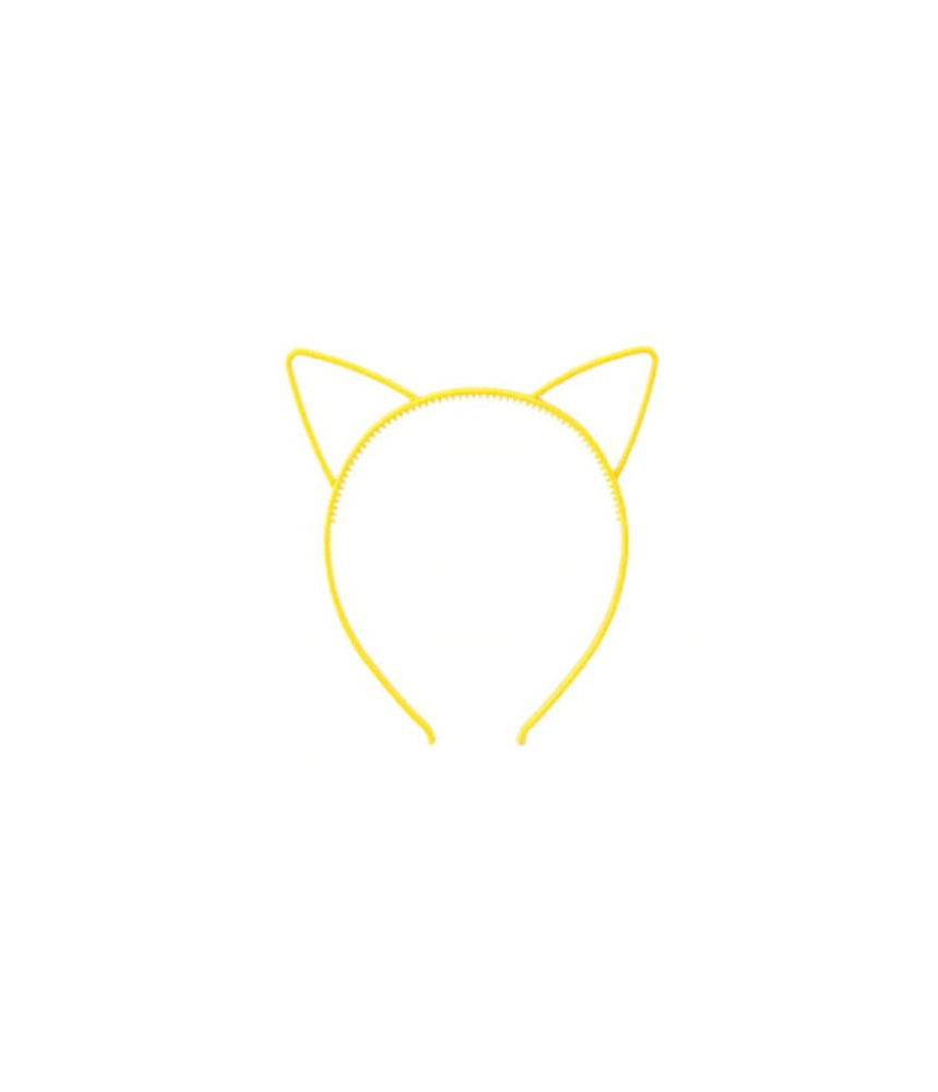 Haarband katjes oren geel