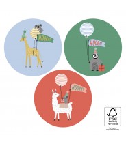 Stickers verjaardag dieren