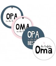 Stickers rond opa oma mix