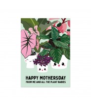 Kaart studio inktvis happy mothersday plants