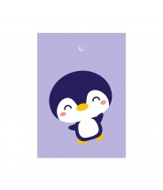 Kaart studio inktvis pinguin hi
