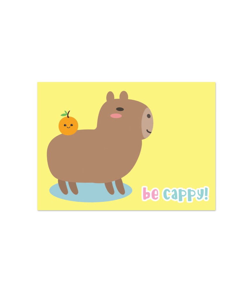 Kaart "capibara be cappy"