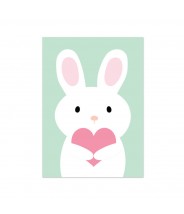 Kaart "konijn met hartje"