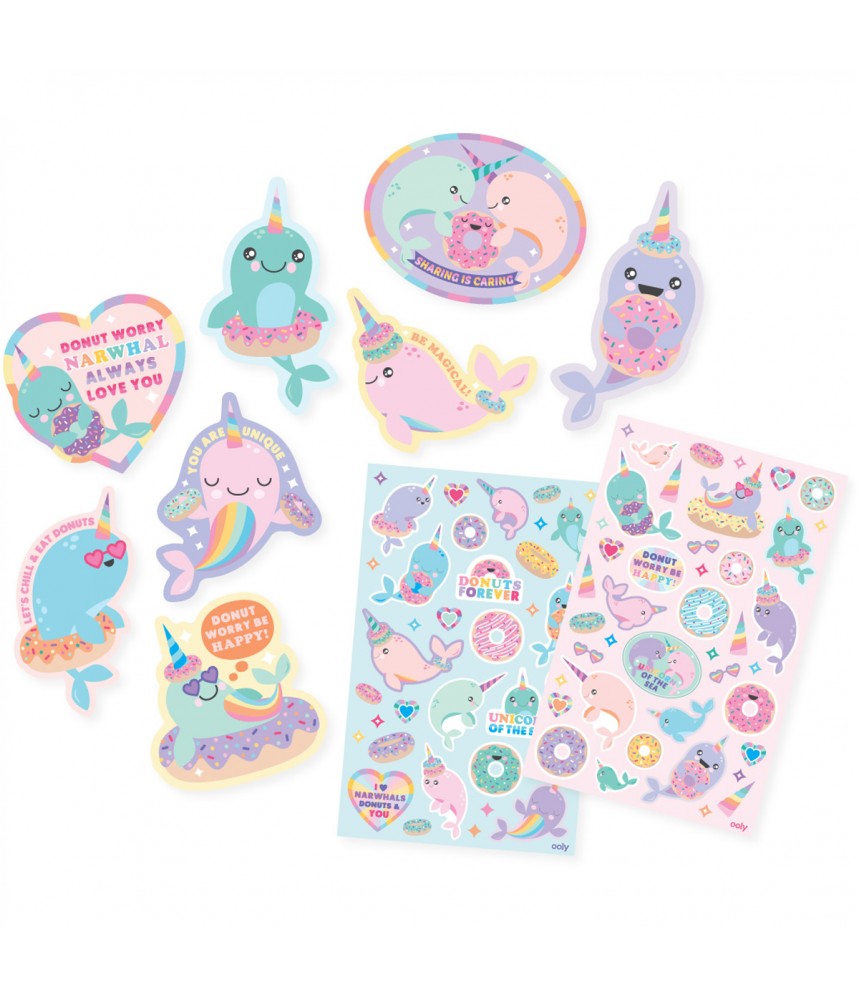 Ooly - Scented Scratch Stickers - Nom Nom Narwhals