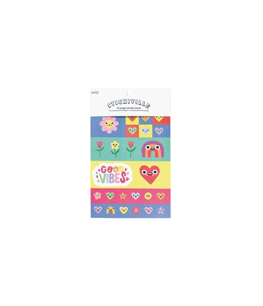 Ooly - Stickiville Stickers - Book - Happy Hearts