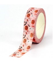 Washi tape halloween roze pompoen