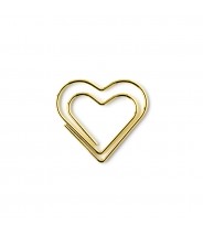Paperclip hart goud (per stuk)