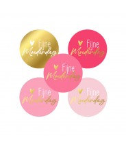 Stickers rond roze moederdag