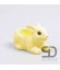 Mini bloempotje konijn geel