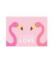 Kaart "flamingo love"