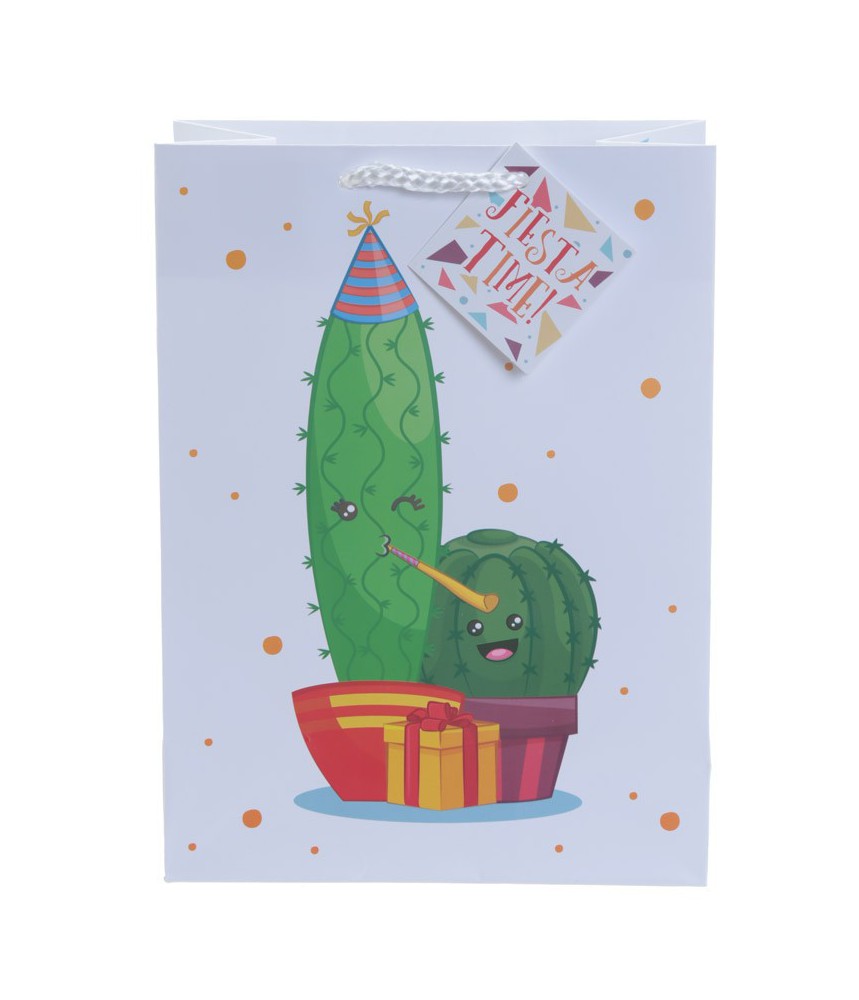 Cadeautasje medium cactus