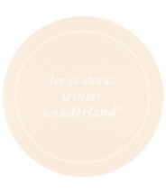 Stickers Let it snow, winter wonderland